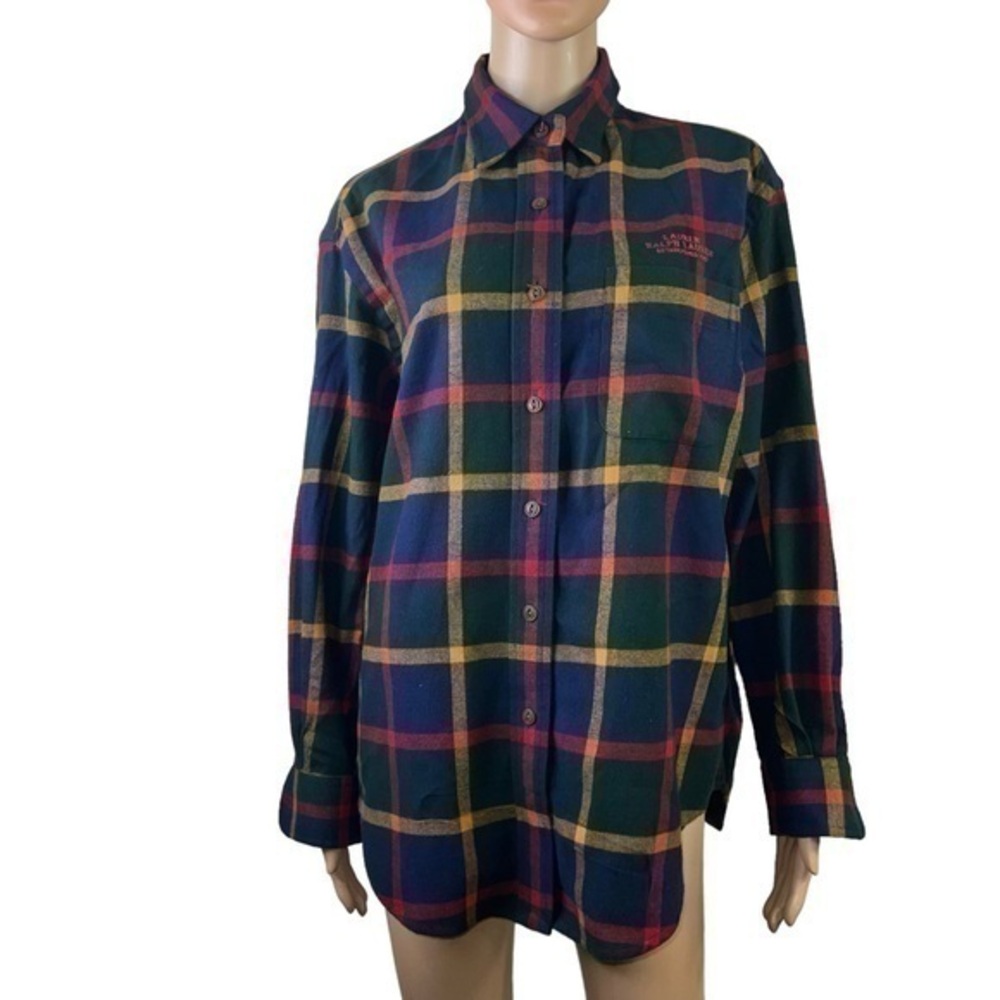 Ralph Lauren Women’s Casual shirt Button Down Plaid Size M